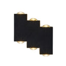 Aplica LED AX232, Exterior, 6 Surse, 6W, Negru, 3000K Aplice de Exterior Default Title Alessandro Design