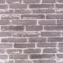 Set 10xTapet 3D autoadeziv caramizi Gri din spuma moale, 77cm x 70cm x 6mm