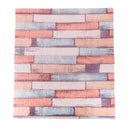 Set 10xTapet 3D autoadeziv caramizi Multicolore din spuma moale, 77cm x 70cm x 6mm
