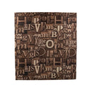 Set 10xTapet 3D Autoadeziv Maro din spuma moale, 80cmx70cmx6mm, Model Litere Maro Deschis