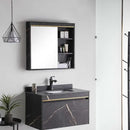 Set Mobilier pentru Baie 60x50cm 2 Piese Negru