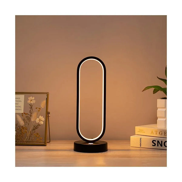 Veioza LED Creatoris, 30W, Lumina Rece/Calda/Neutra, Metal si Acril, Negru