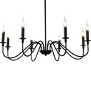 Lustra Metalic AVANT, tip Pendul cu brate, Rotunda, 6xE14, Negru