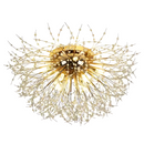 Candelabru Cristal RONDO Vivace, 8x G9, Diametru 60cm, Auriu Lucios