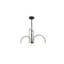 Lustra cu Abajur, Torino, 4xE27, Negru, Metal Lustre Clasice Default Title Alessandro Design