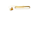 Lustra LED cu Proiector Reglabil FISSO Camilla, 48W, lumina Rece/Calda/Neutra, Auriu Lucios