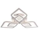 Lustra LED cu telecomanda DALIA 64W, 3 Petale, lumina Rece/Calda/Neutra, Dimabila, Alb