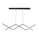 Lustra LED suspendata cu telecomanda ZIGZAG 27W, lumina Rece/Calda/Neutra, Dimabila, Negru, Inaltime Reglabila