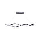 Lustra LED suspendata cu telecomanda FLUX 27W 115cm lumina Rece/Calda/Neutra, Dimabila, Negru,  Inaltime Reglabila