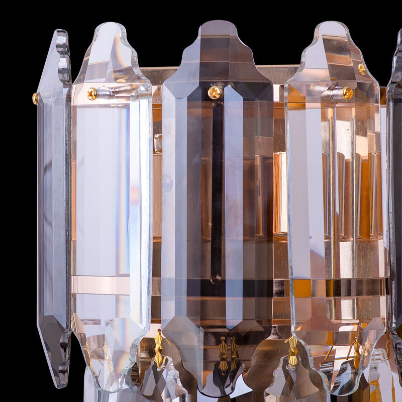 Aplica 2*E14, Metal si Cristal, Auriu 20564/2W - LEDS