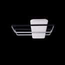 Lustra LED cu Telecomanda, 168W, 3000K/4000K/6000K, Acril si Metal, Negru cu Alb, Dimabila, IP.20 2305WH+BK - LEDS