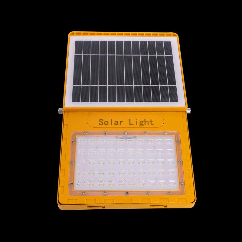 Proiector Solar cu Telecomanda, 60W, 7000K, Galben, Sticla si ABS, IP.65 - LEDS
