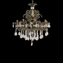 Candelabru 8*E14, Bronz Antichizat, Metal si Cristal 2260/8 - LEDS