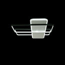 Lustra LED cu Telecomanda, 168W, 3000K/4000K/6000K, Acril si Metal, Negru cu Alb, Dimabila, IP.20 2305WH+BK - LEDS