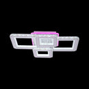 Lustra LED RGB cu Telecomanda, 182W, 2,4Ghz, Dimabila, Alb si Crom 7965/2+2 - LEDS