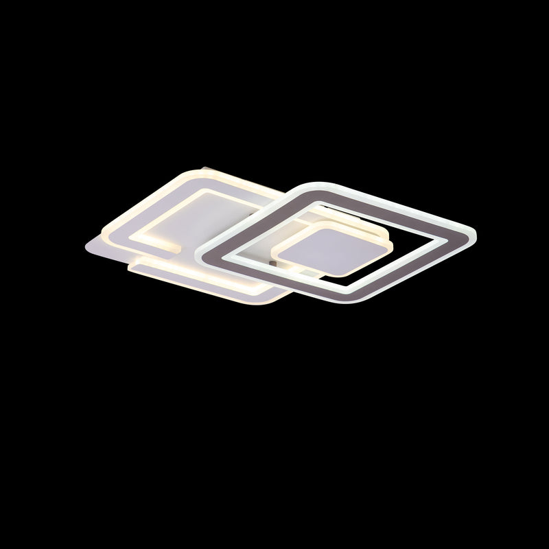 Lustra LED cu Telecomanda, Alb, 160W, Dimabila, Acril A1 - LEDS
