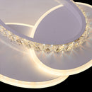 Lustra LED, 24W, 3000K/4000K/6000K, Alb, Acril si Cristal, IP.20 4318 - LEDS