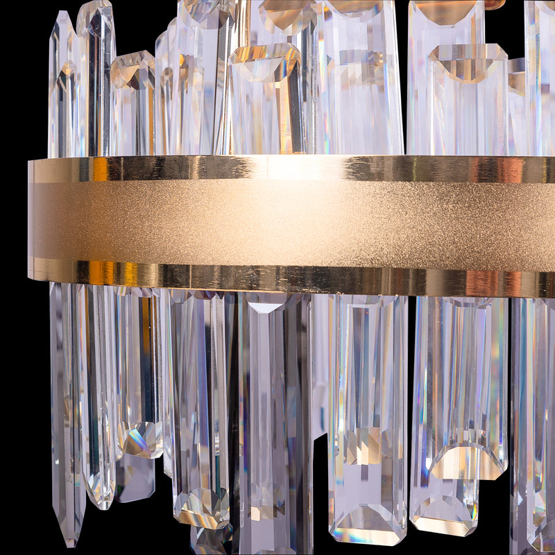 Candelabru LED cu Telecomanda, 100W, Auriu, Cristal, Dimabil SX8652/400 - LEDS
