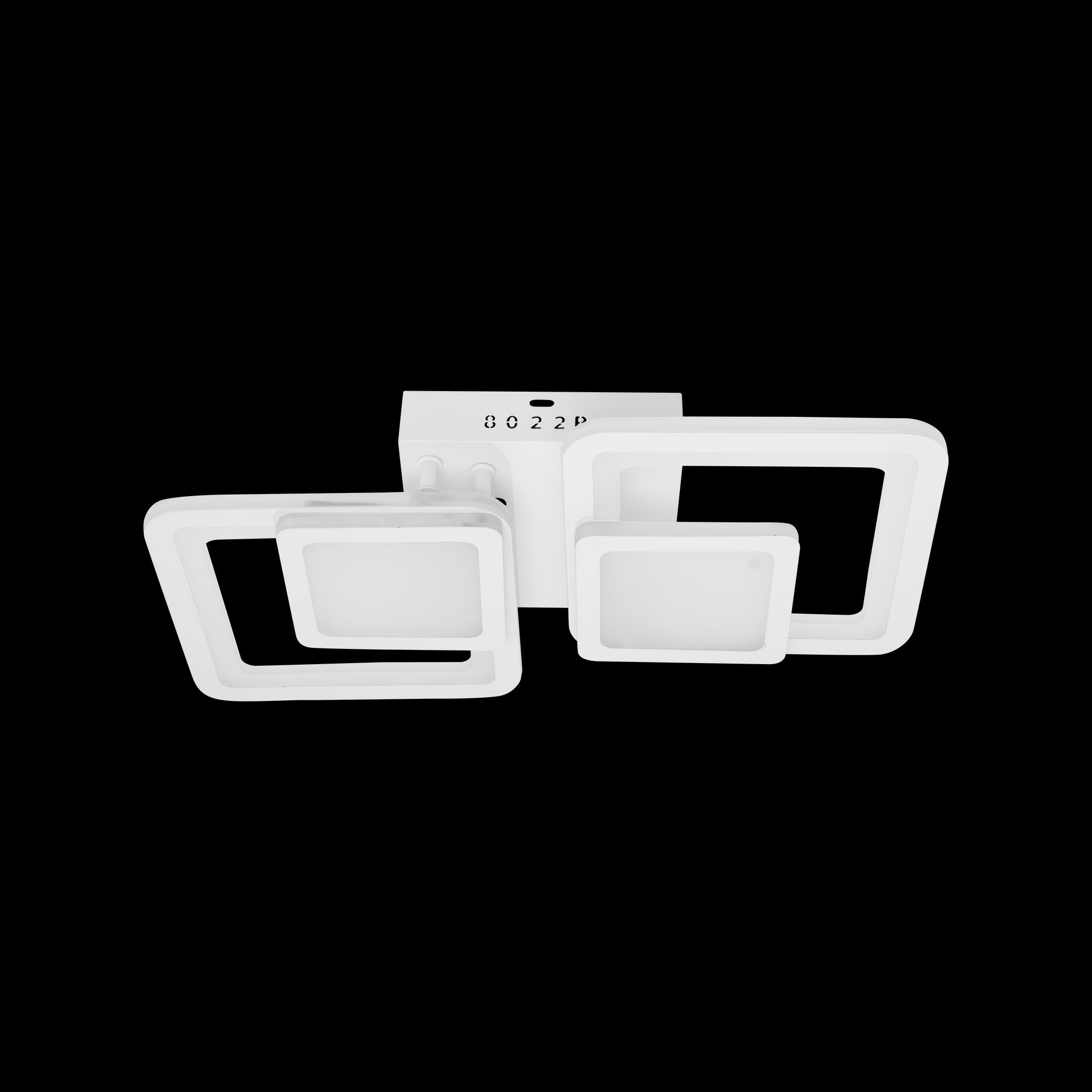 Lustra LED cu Telecomanda, 48W, 3000K/4000K/6000K, Alb, Dimabila, Acril, IP.20 8022/2WH - LEDS