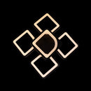 Lustra LED cu Telecomanda, 120W, 3000K/4000K/6000K, Dimabila, Negru, IP.20 6604/4+1BK - LEDS