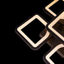 Lustra LED cu Telecomanda, 120W, 3000K/4000K/6000K, Dimabila, Negru, IP.20 6604/4+1BK - LEDS