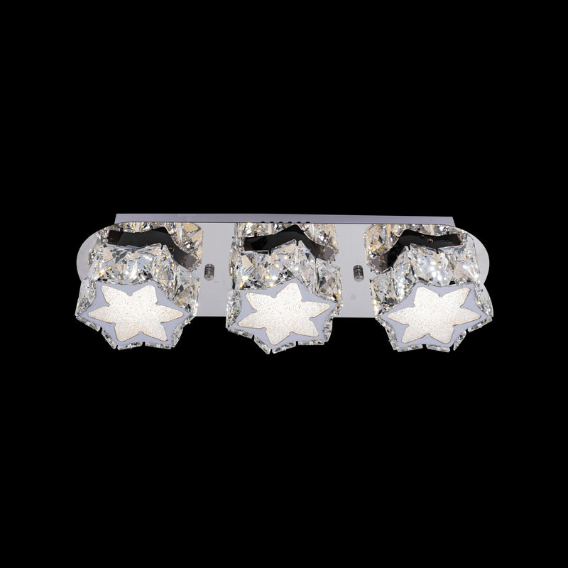 Lustra LED Stelar, 24W, 3000K/4000K/6000K, Crom 0078/3 - LEDS