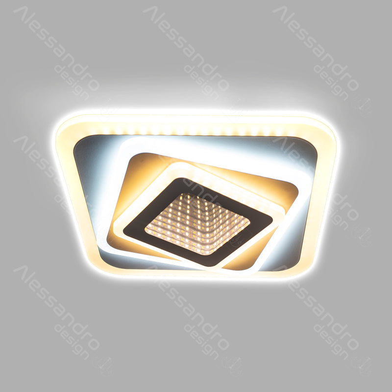 Lustra LED 3D, 36W, 3000/4000/6000 K, Alb 4307