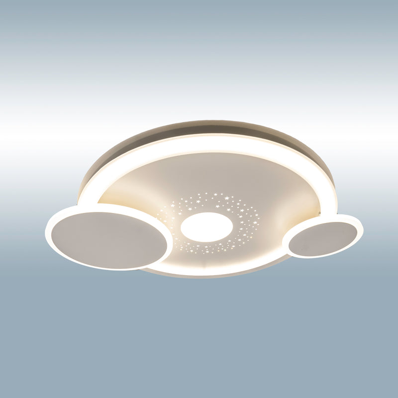 Lustra LED cu Telecomanda, Rotunda, 136W, Alb 699/36 - LEDS