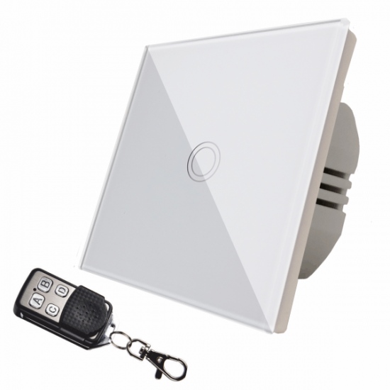 Intrerupator Simplu Touch+IR REMO, Alb SPN1419 - LEDS