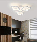 Lustra LED cu Telecomanda, 80W, Acril si Metal, Alb - LEDS