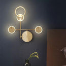 Lustra LED Corycia 25W, Acril si Metal, Auriu - LEDS