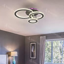 Lustră Led Leocadia cu Telecomandă, 134W, Negru, RGB - LEDS