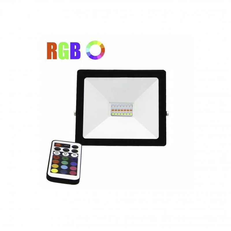 Proiector Led RGB cu Telecomandă, 16 Culori, 20W, IP.65