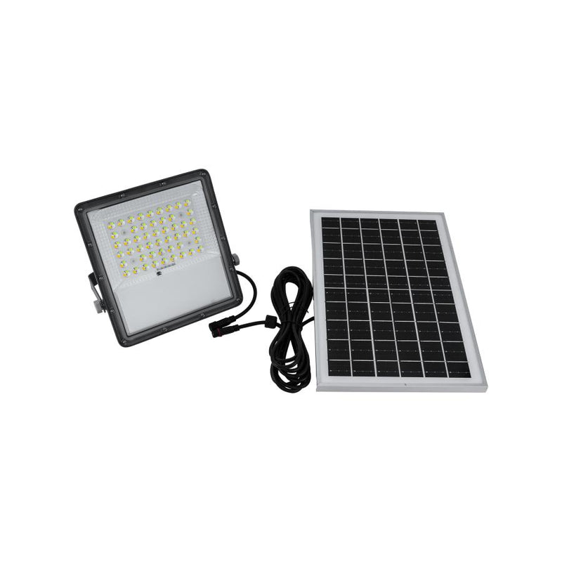 Proiector Solar cu Telecomanda, 100W, IP.66, 6000K, Gri - LEDS